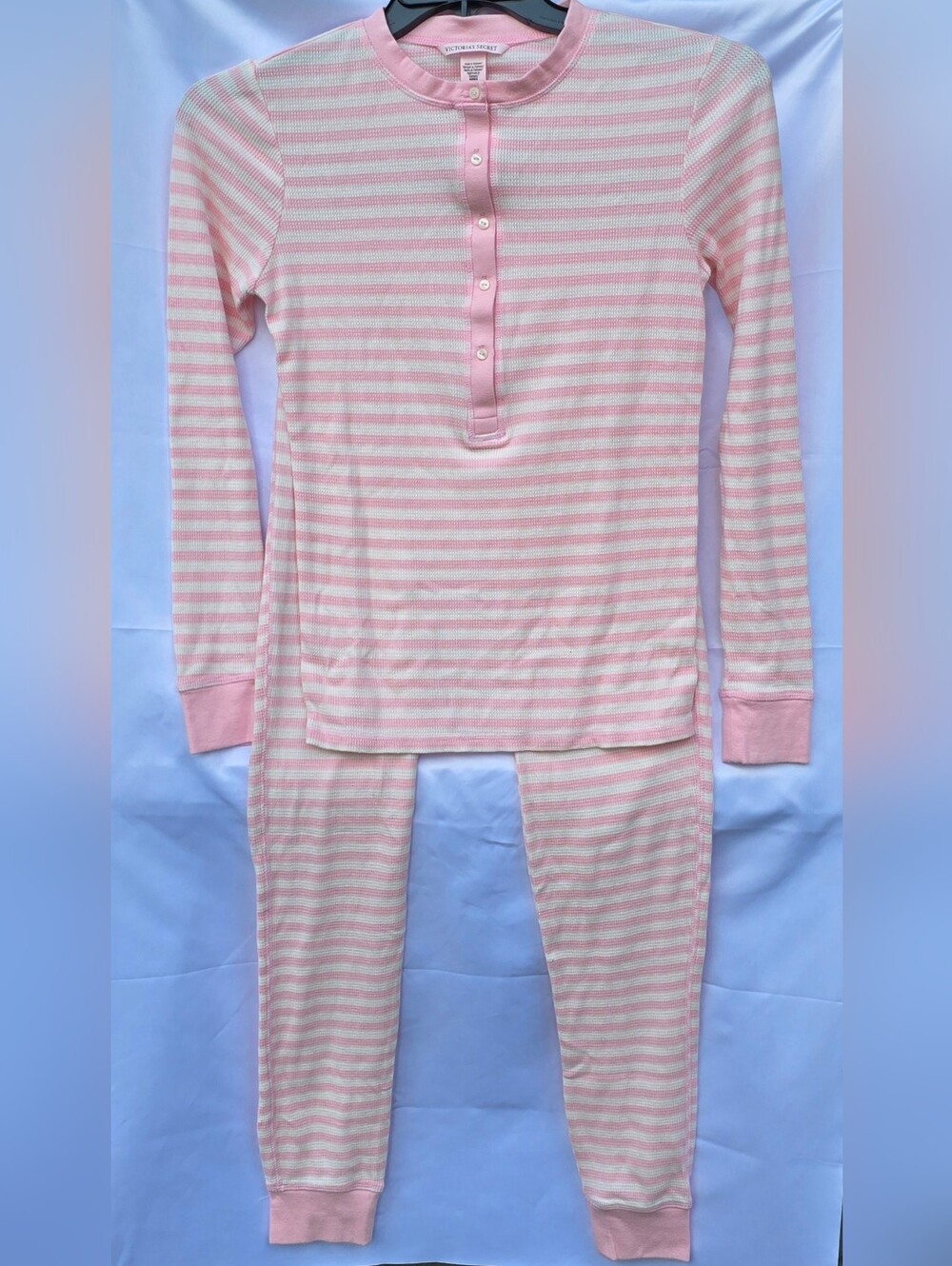 Victoria's SecretSoft Thermal Henley Long Pajama Set - Picture 2 of 5